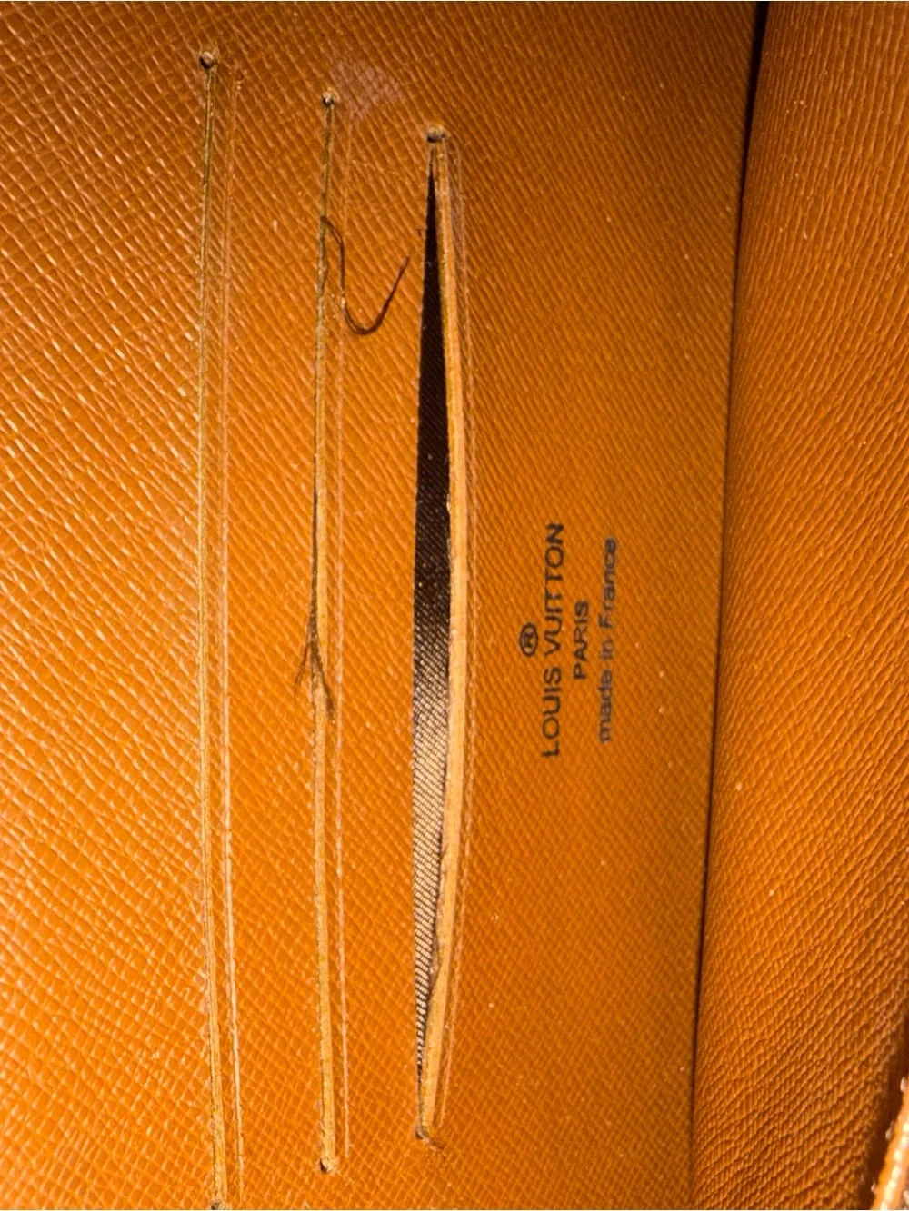 Louis Vuitton Monogram Canvas Zip Card Holder in Brown and Gold